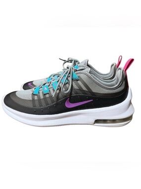 Nike Air Max Axis (GS) Youth Girls Black Purple Teal Lace Up Shoes 6 Youth